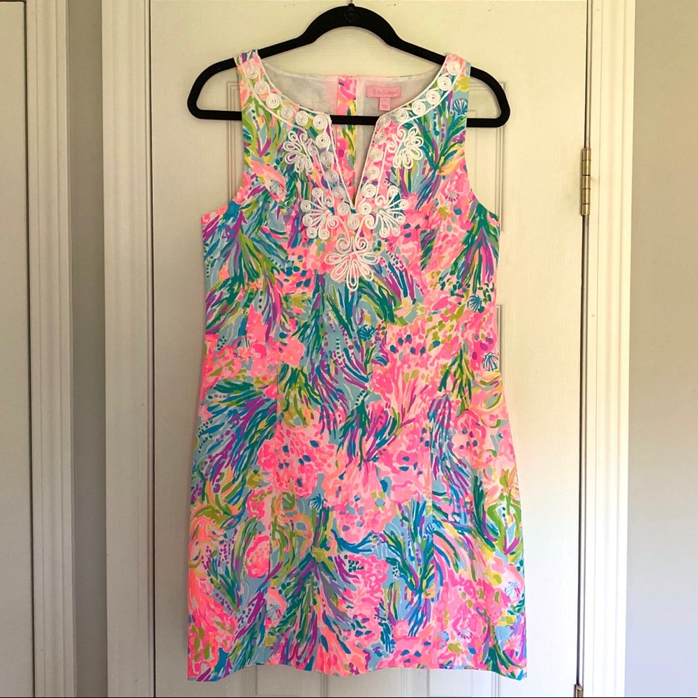 Lilly Pulitzer Gabby Shift Dress (Fan Sea Pants)